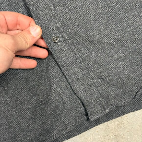 Ralph Lauren Black Label Knit Dress Shirt Made in Italyy Cotton Grey Small - Picture 4 of 7